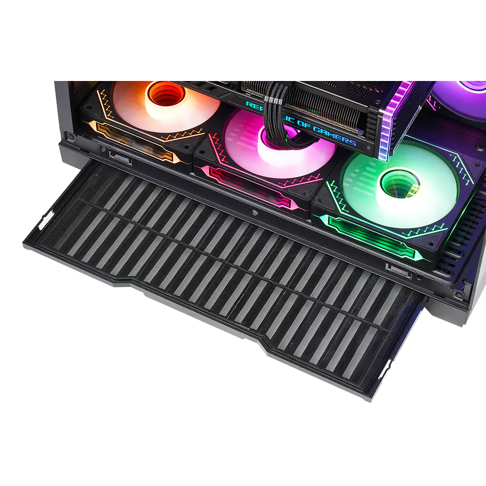 Gabinete Kronos Frost Black, ATX, Panel Vidrio, 7 Fan ARGB 7