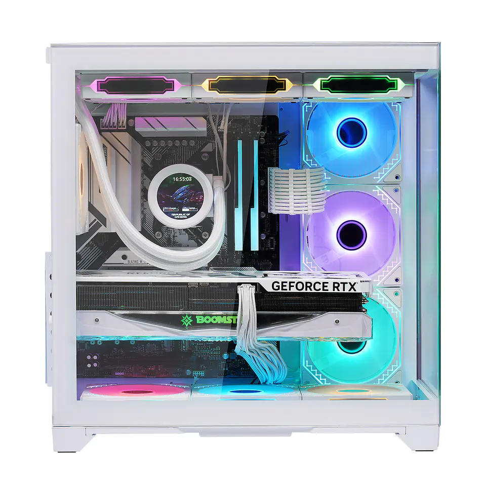Gabinete Kronos Frost White, ATX, Panel Vidrio, 7 Fan ARGB 6