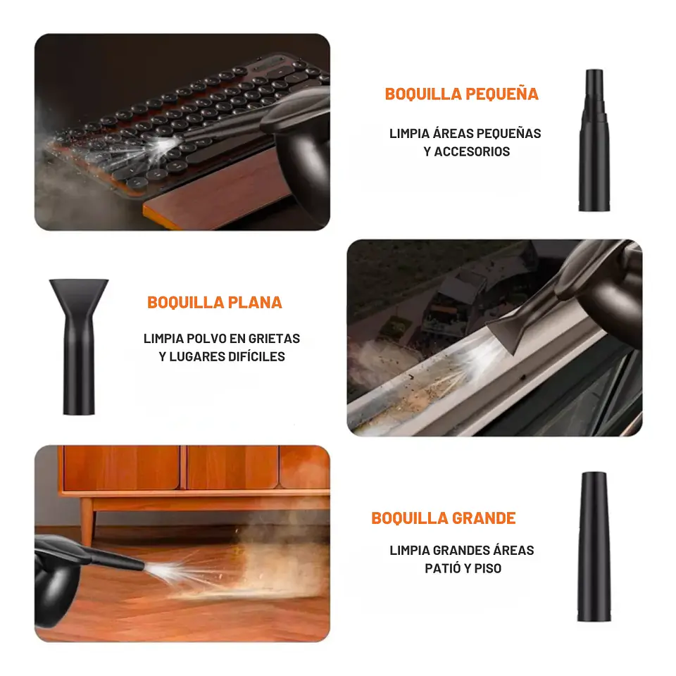 Soplador Kronos Alta Potencia Limpieza Pc, Teclado Y Auto 3