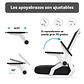 Silla Ejecutiva de Oficina Ergonómica, giratoria, Blanca - Miniatura 3