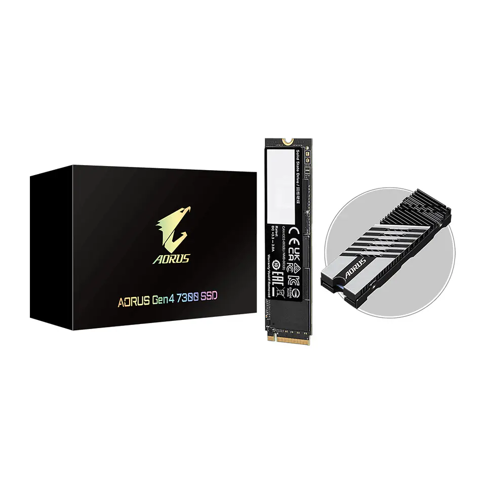 Unidad SSD Aorus Gen4 7300 SSD 2TB PCIe 4.0 NVMe, up 7300MB/s 1