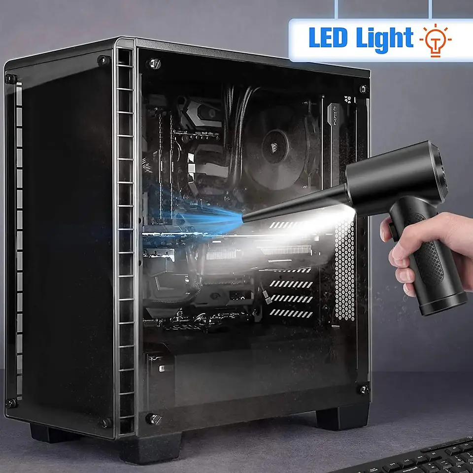 Soplador Eléctrico MultiClean para PCs, Teclados y Autos 5