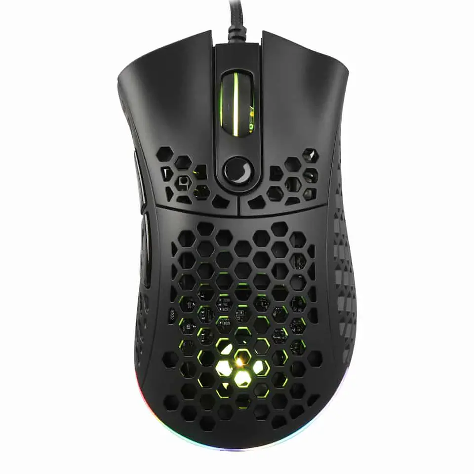 Mouse gamer profesional Kronos Arrow Slim, ultraligero,12.000 DPI, programable 1