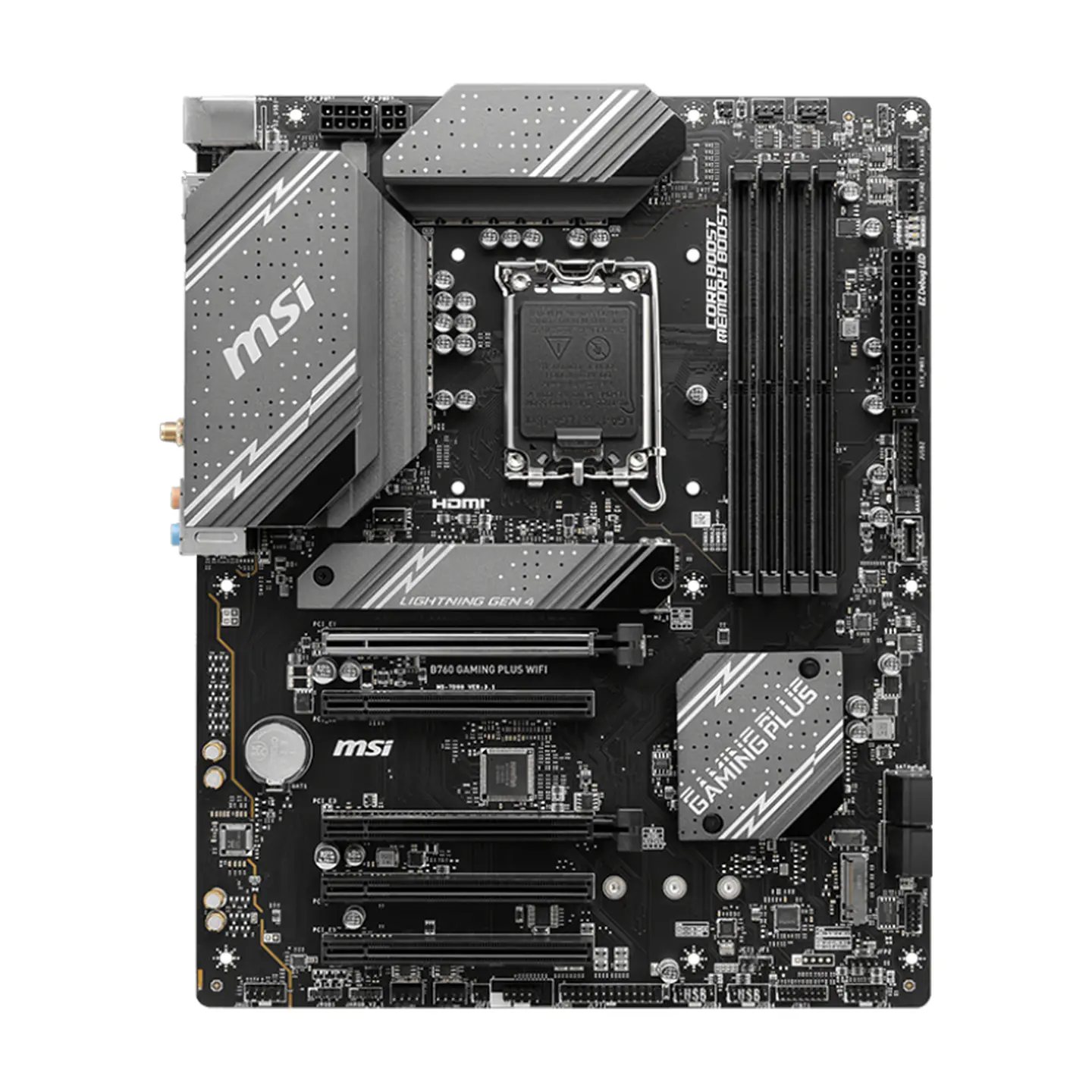 Placa Madre MSI B760 Gaming Plus Wifi, DDR5, LGA1700, ATX 2