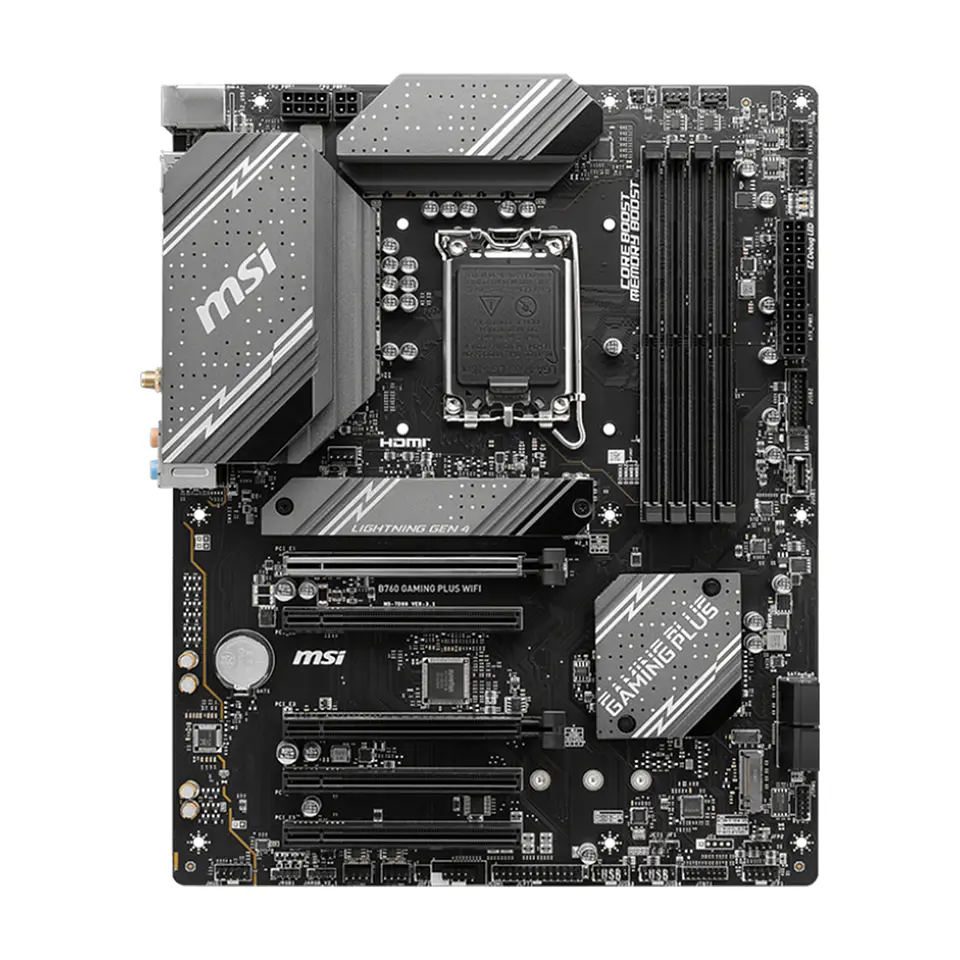 Placa Madre MSI B760 Gaming Plus Wifi, DDR5, LGA1700, ATX 2