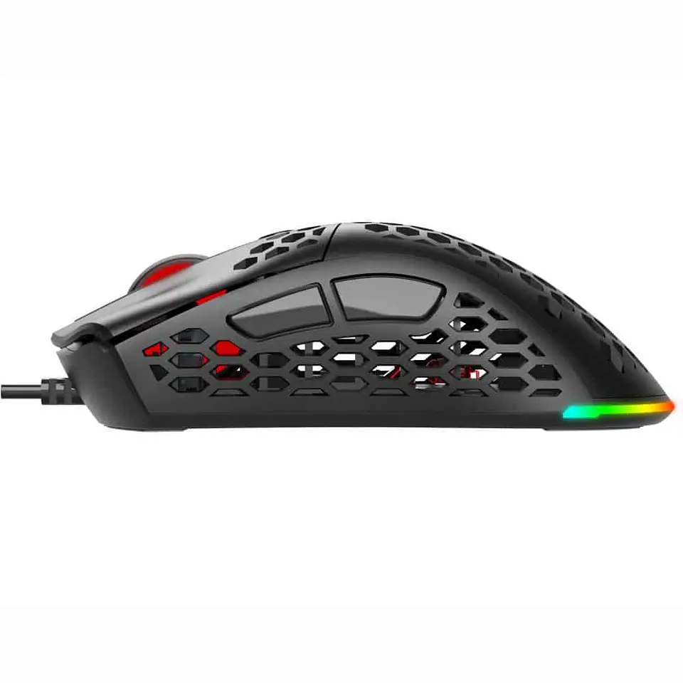 Mouse gamer profesional Kronos Arrow Slim, ultraligero,12.000 DPI, programable 4