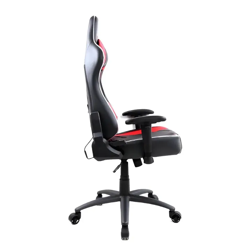 Silla Gamer Clio Nikari RGB, Brazos 2D, Reclinable Rojo / Negro 3