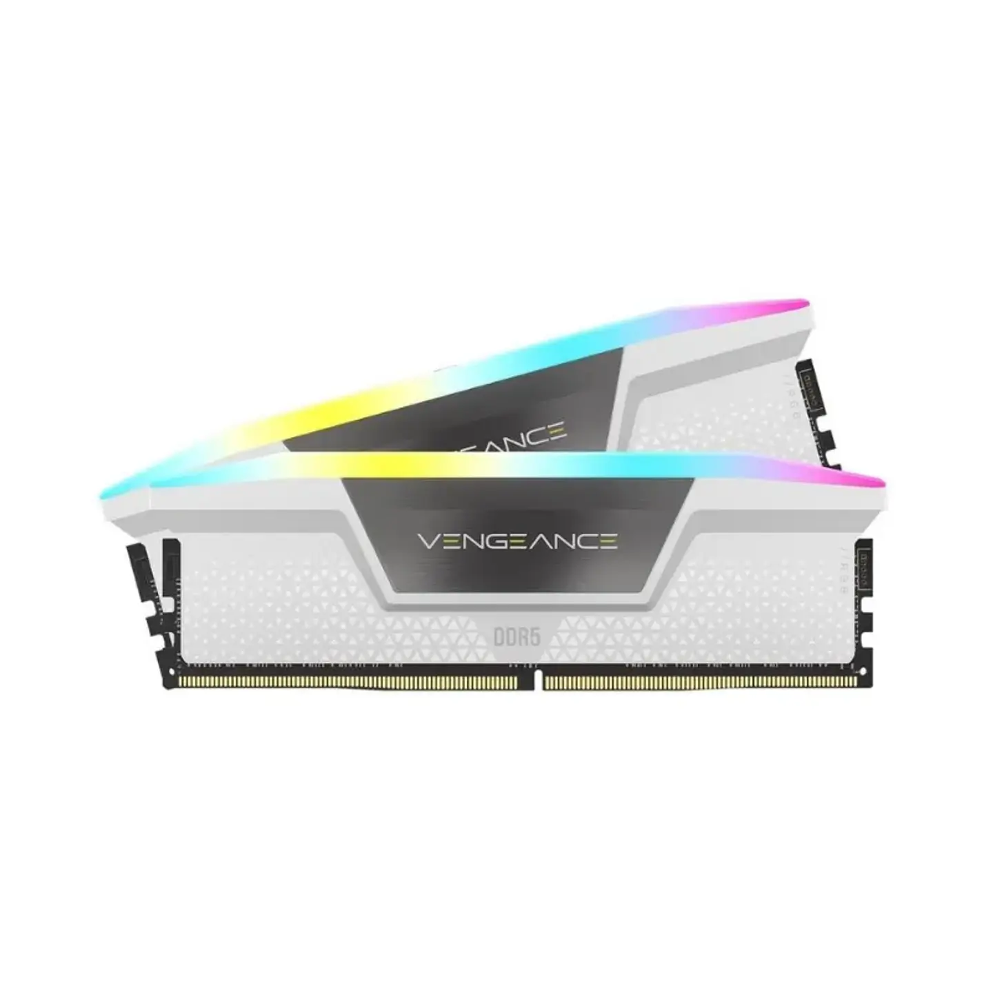 Memoria DRAM Corsair Vengeance 32GB (2x16) DDR5 5200mhz RGB Blanca 2