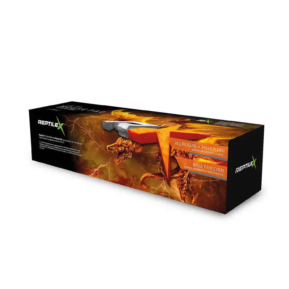 Mouse Pad Gamer ReptileX RX0010 30*70cm Antideslizante Orange 4