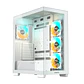 Gabinete Gamer Gigabyte C500 Panoramic Blanco Vidrio templado ATX 4Fan - Miniatura 1