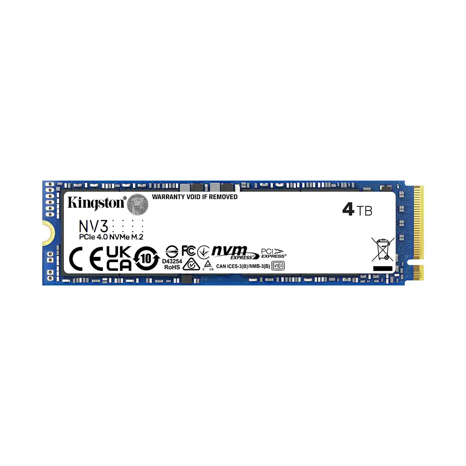Unidad SSD Kingston NV3 4TB M.2 6000MB/s PciE-4 1