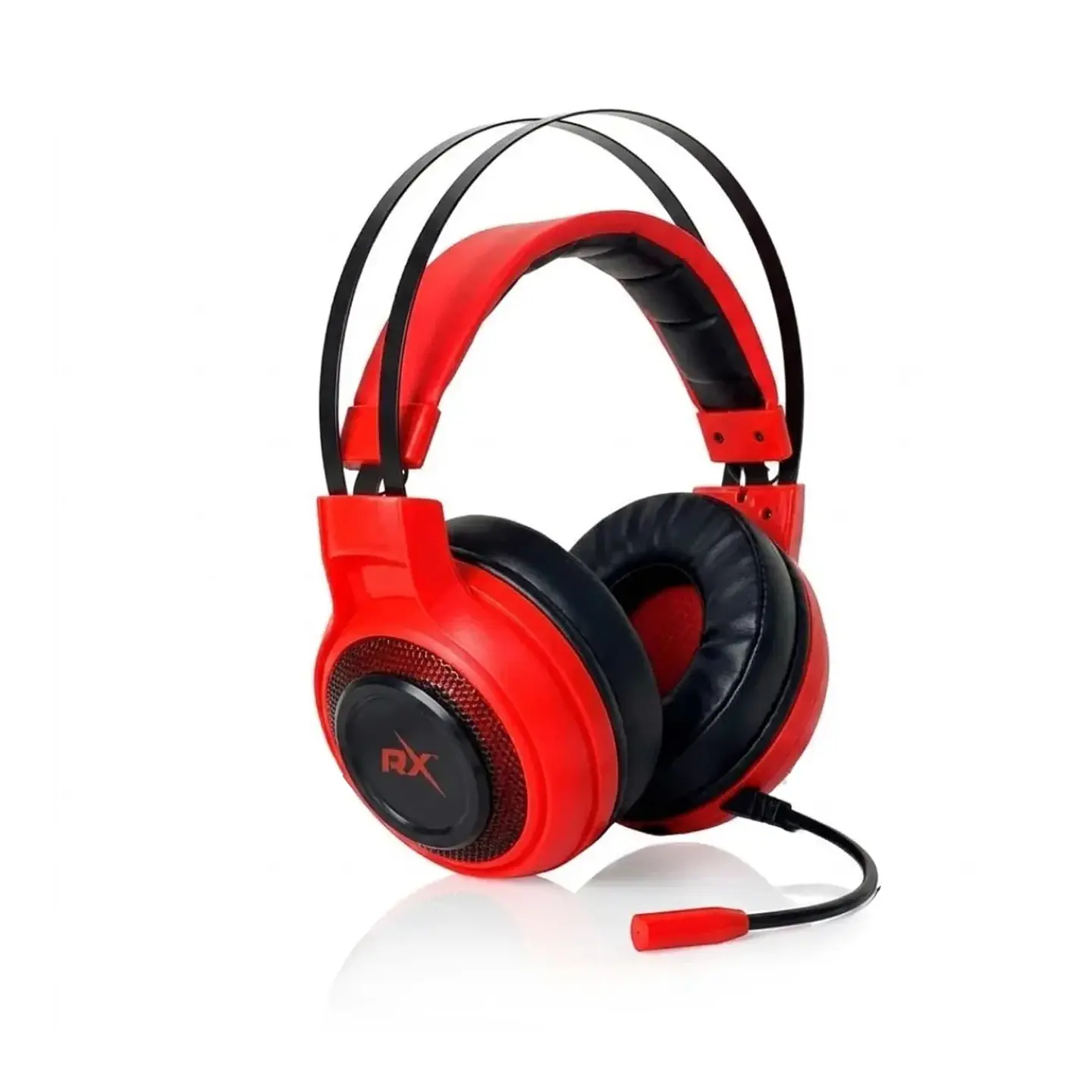 Audífonos Gamer Pc y Consola ReptileX RX0027R Mic, USB, Rojo 2