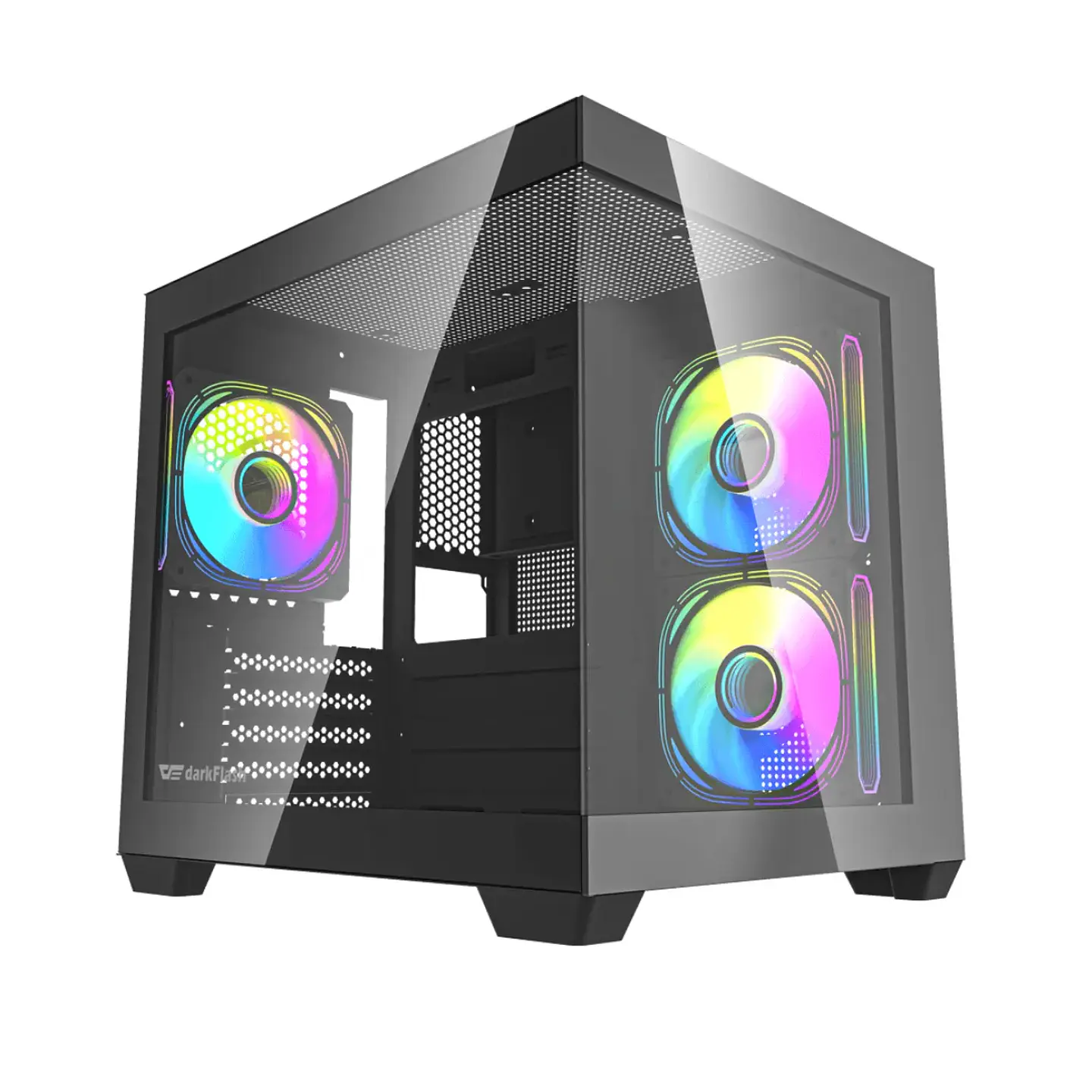 Gabinete Gamer Darkflash C275P Vidrio Templado mATX Black 1