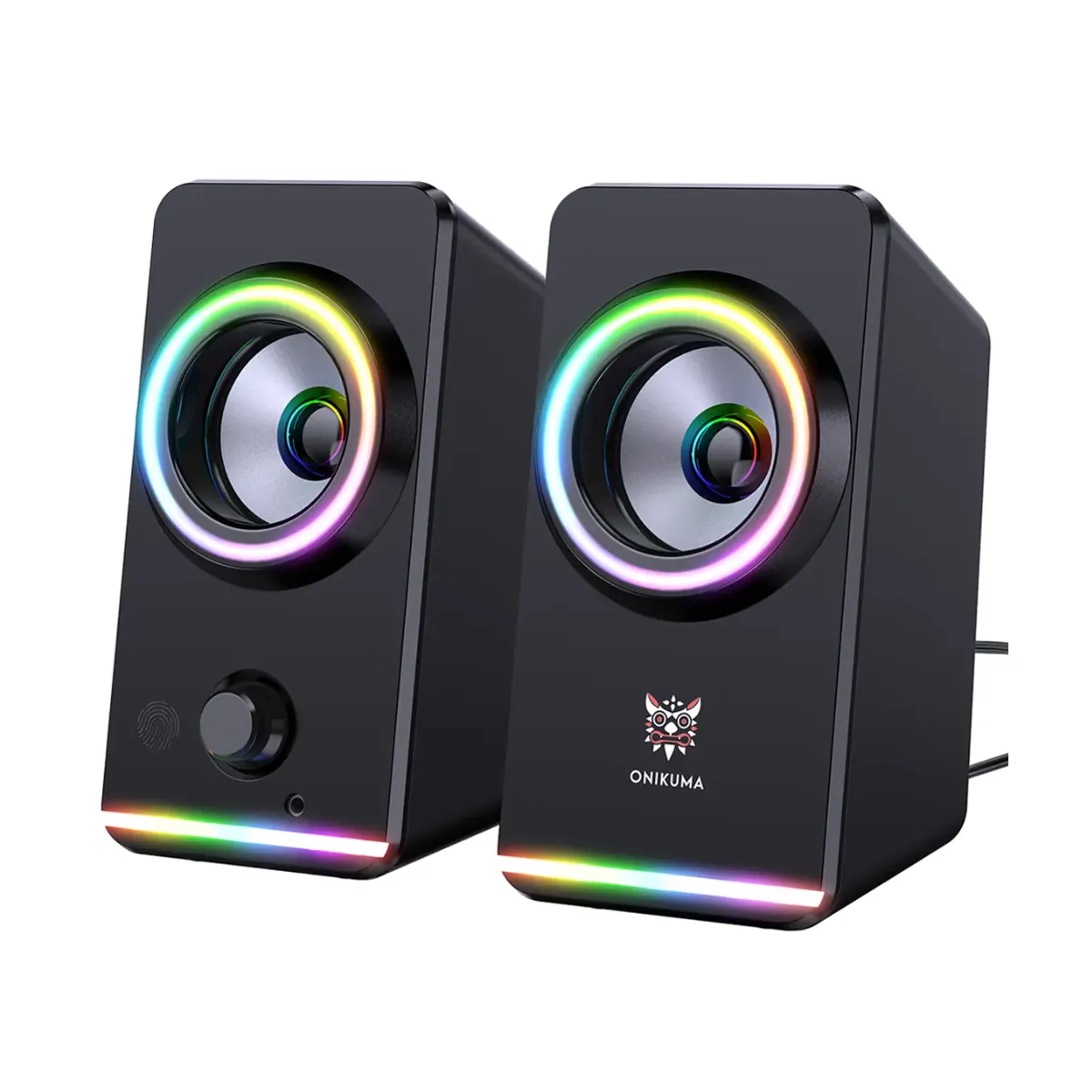 Parlantes RGB Gamer de Escritorio Onikuma G6 Conexión USB