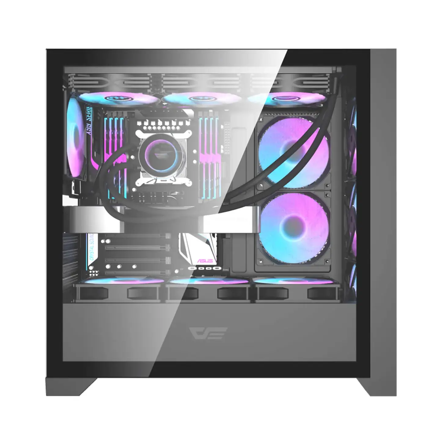 Gabinete Gamer Darkflash DRX90 Vidrio Templado 3FAN ARGB ATX Black 2