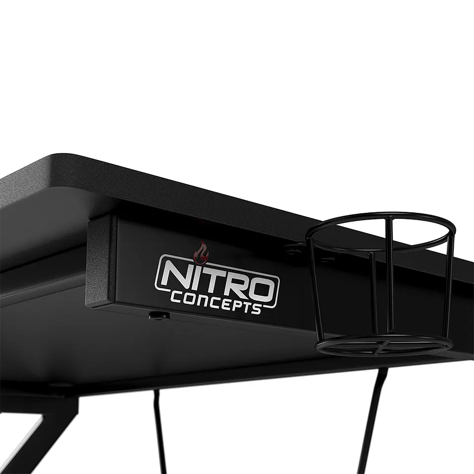 Escritorio Gamer Nitro Concepts D12 Black, Estructura de Acero 6