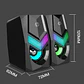 Parlantes Gamer HP DHE-6000, RGB, 6W RGB, USB/jack 3.5mm - Miniatura 3
