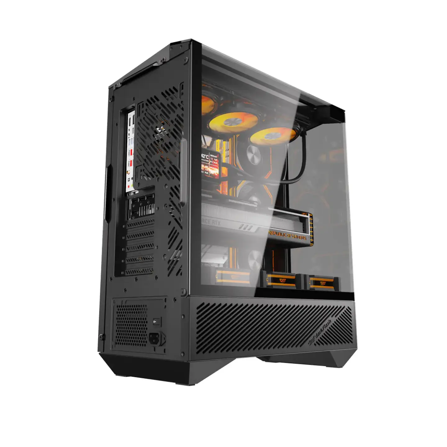 Gabinete Gamer Darkflash DY460 Vidrio Templado mATX Black 2