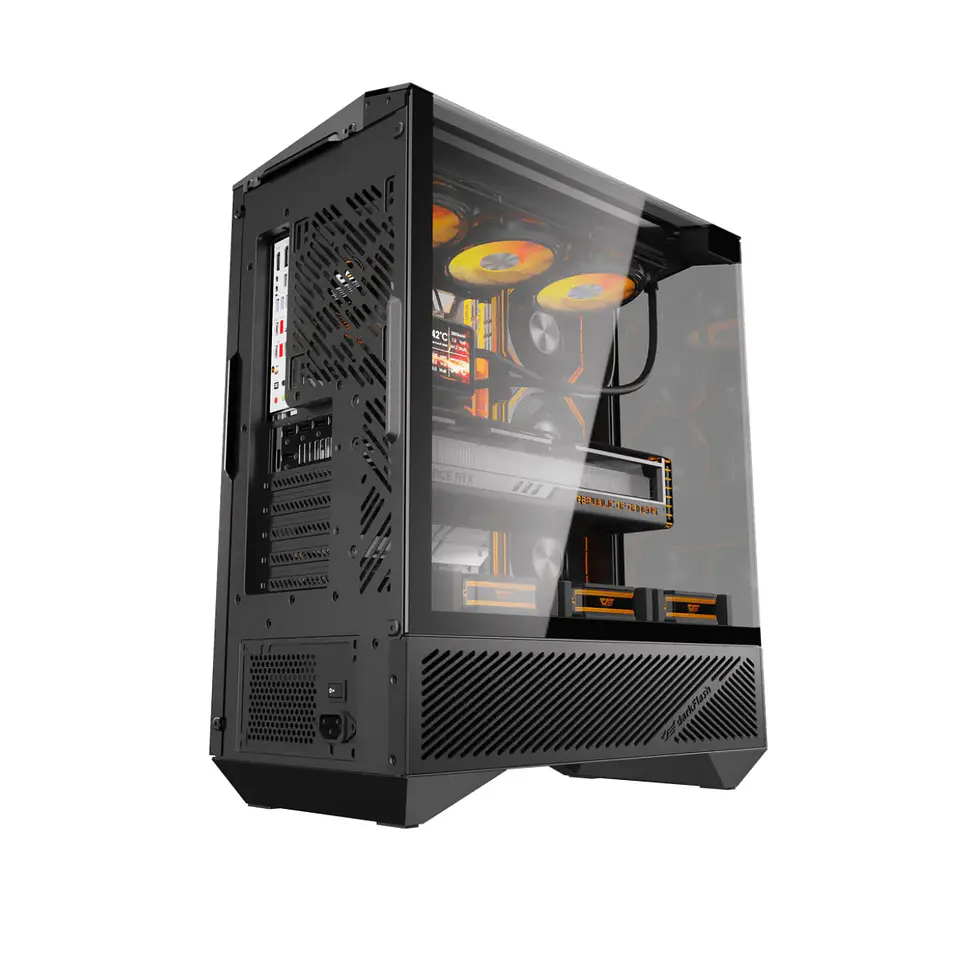Gabinete Gamer Darkflash DY460 Vidrio Templado mATX Black 2