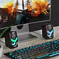 Parlantes Gamer HP DHE-6000, RGB, 6W RGB, USB/jack 3.5mm - Miniatura 4