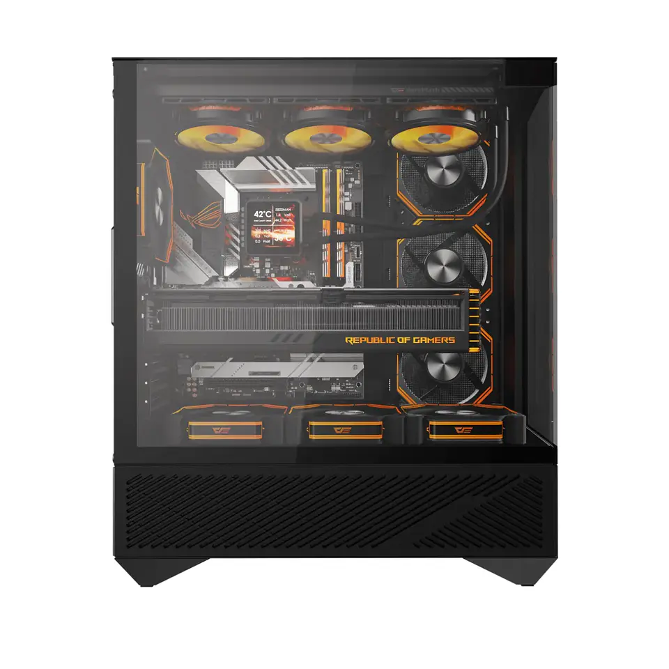 Gabinete Gamer Darkflash DY460 Vidrio Templado mATX Black 3