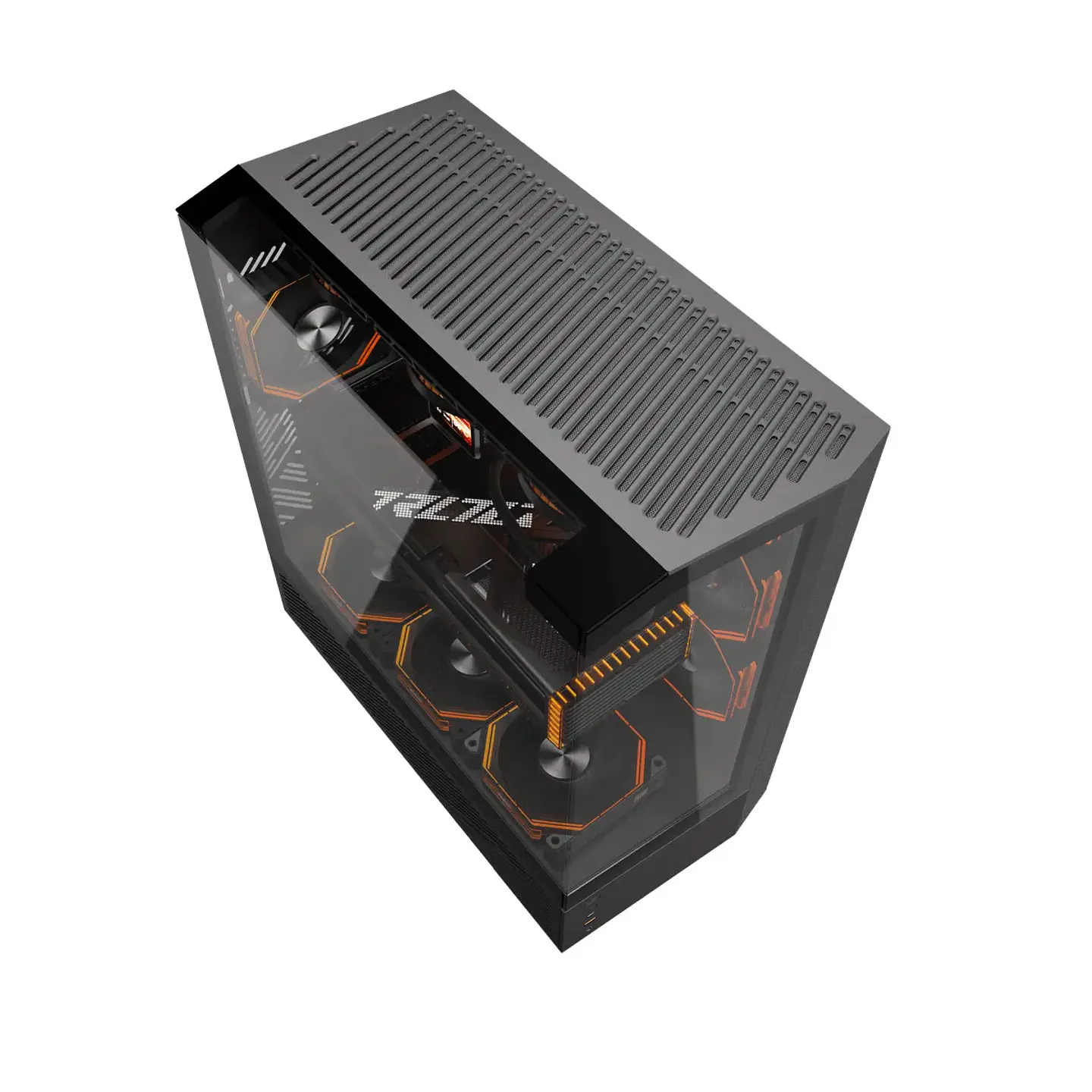 Gabinete Gamer Darkflash DY460 Vidrio Templado mATX Black 4