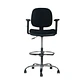 Silla Escritorio Cajero Alta Vanto Flex Negro con Brazos 2D Apoya Pies - Miniatura 1