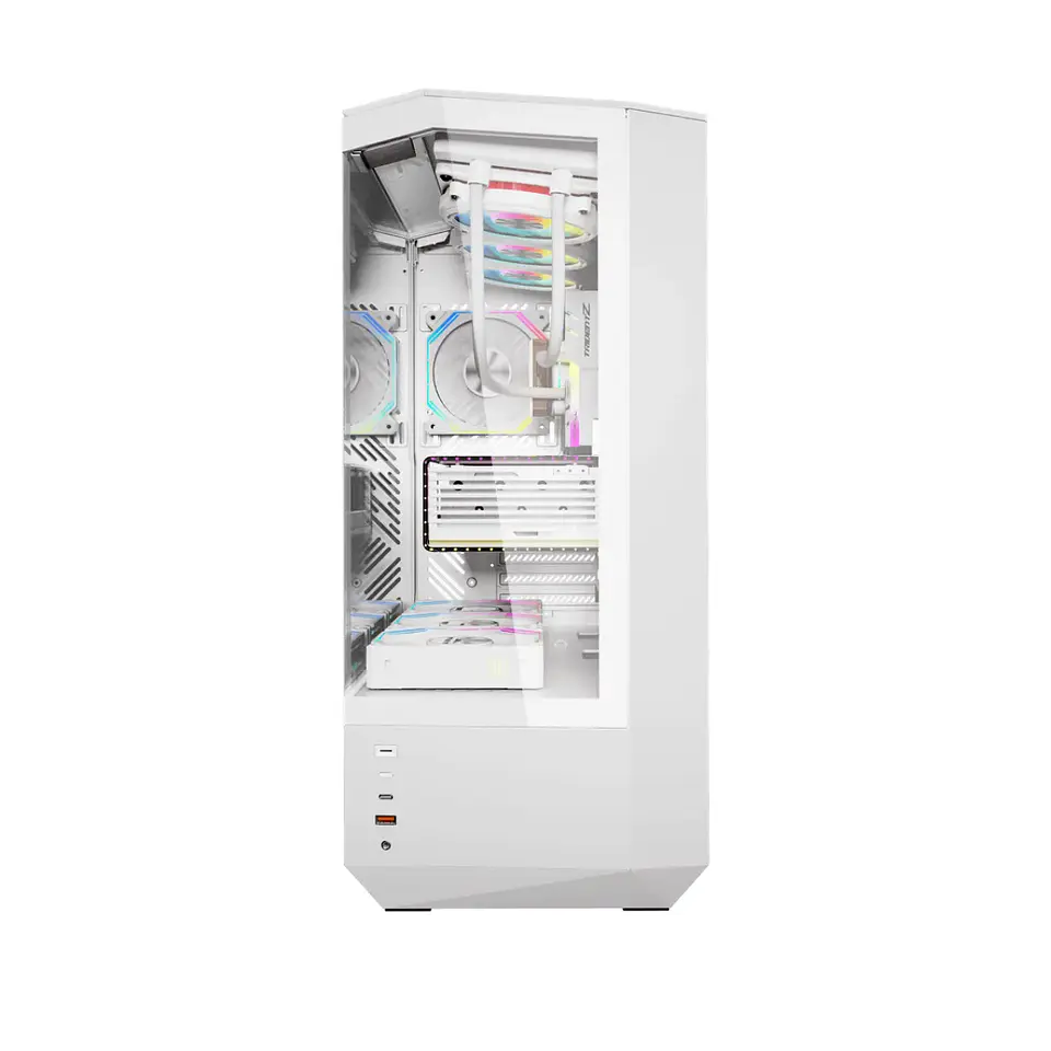 Gabinete Gamer Darkflash DY460 Vidrio Templado mATX White 4