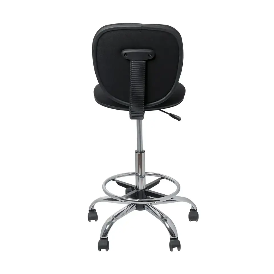 Silla Oficina Cajero Alta Vanto MAX Negro Sin Brazos Apoya Pies 3