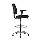 Silla Escritorio Cajero Alta Vanto Flex Negro con Brazos 2D Apoya Pies - Miniatura 2