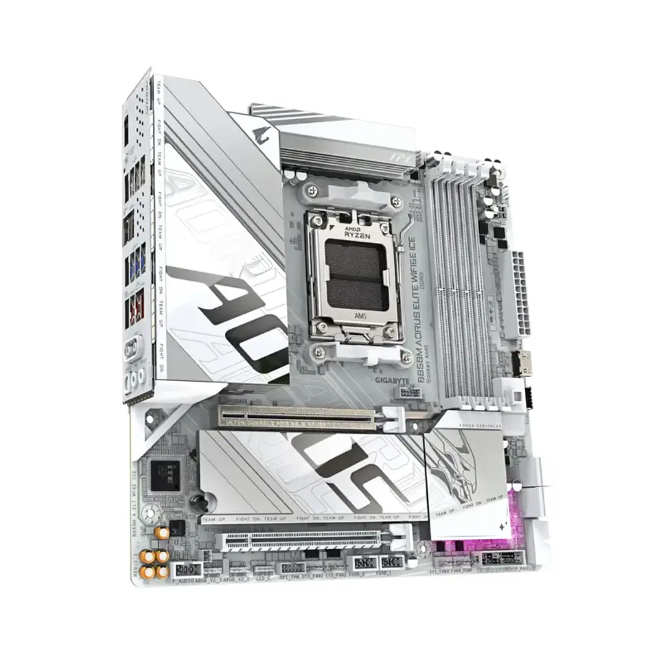 Placa Madre Aorus B850M Elite Wifi6E ICE AM5 DDR5 mATX 2
