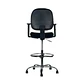 Silla Escritorio Cajero Alta Vanto Flex Negro con Brazos 2D Apoya Pies - Miniatura 3