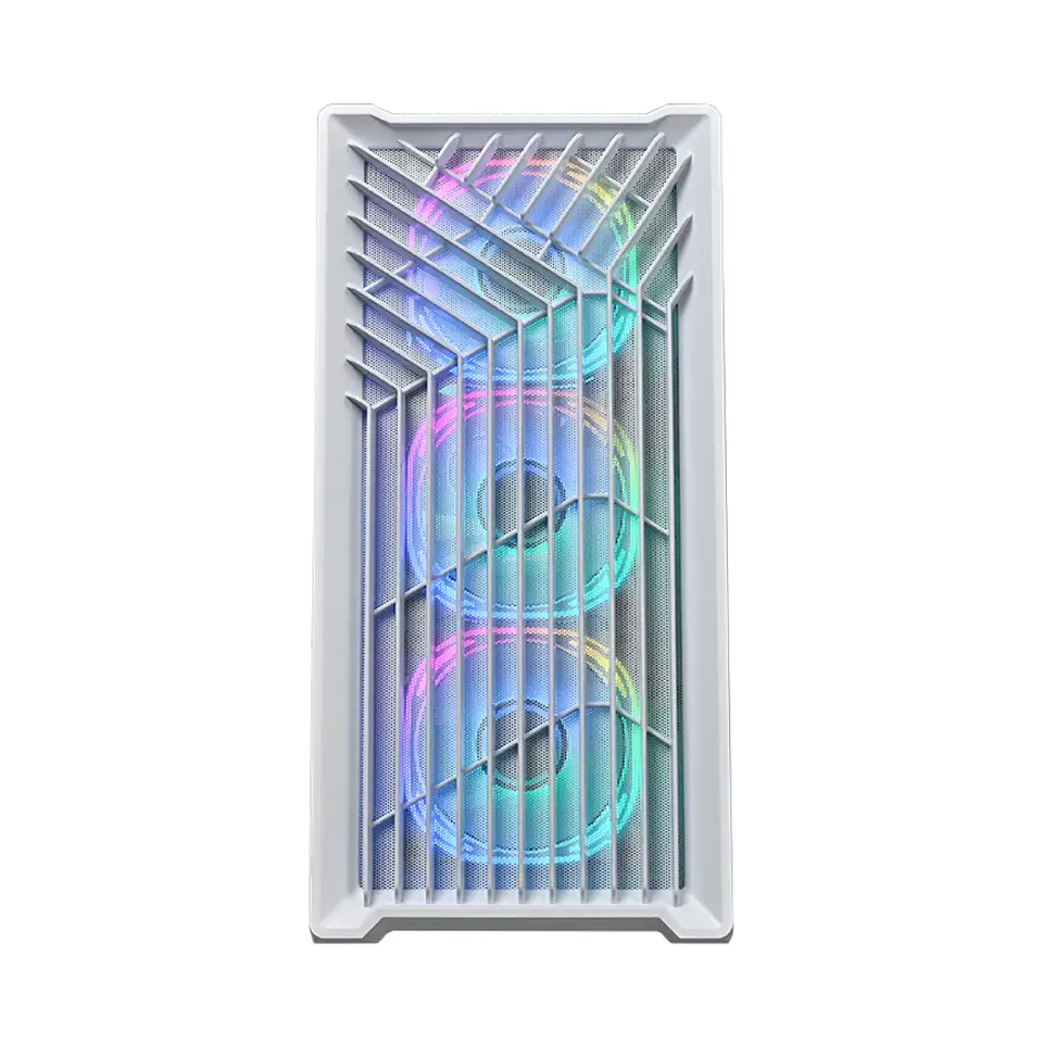 Gabinete Kronos Wind Vidrio templado, RGB, 3Fan mATX, Blanco 4