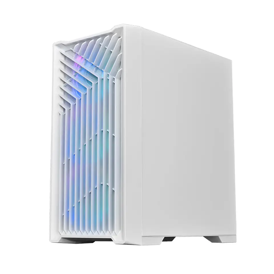 Gabinete Kronos Wind Vidrio templado, RGB, 3Fan mATX, Blanco 5