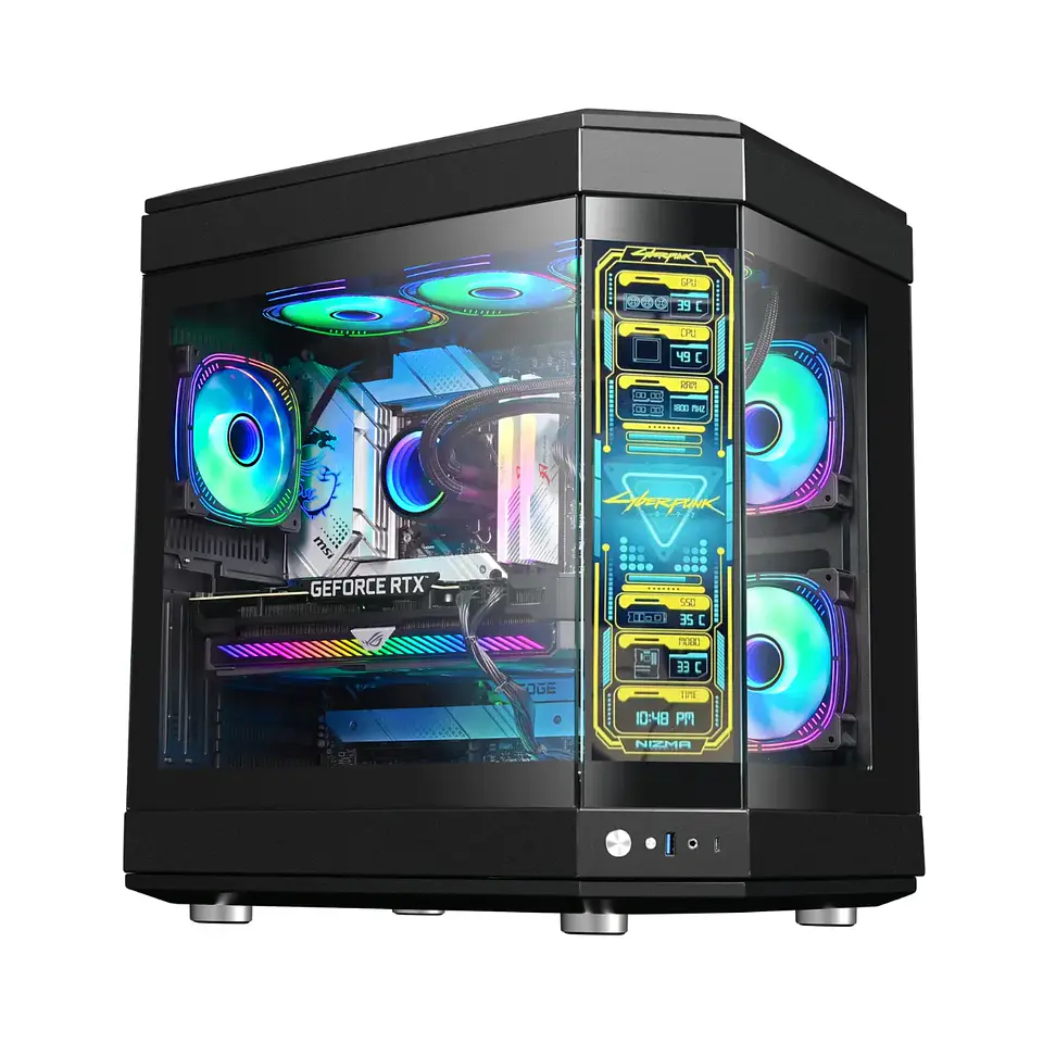 Gabinete Kronos Pixar ATX, Pantalla Led, USB 3.0, Black 1