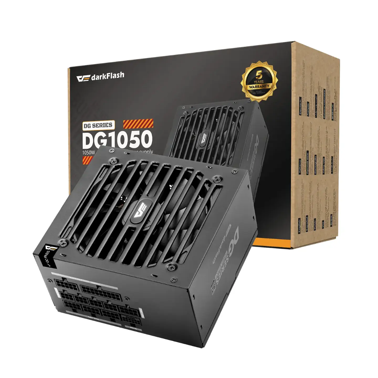 Fuente de Poder Darkflash DG1050 1050W 80+ Gold Full Modular ATX 1