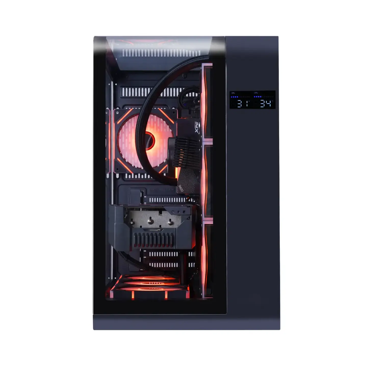 Gabinete Kronos Sky Black RGB ATX, Vidrio Templado, USB 3.0 3