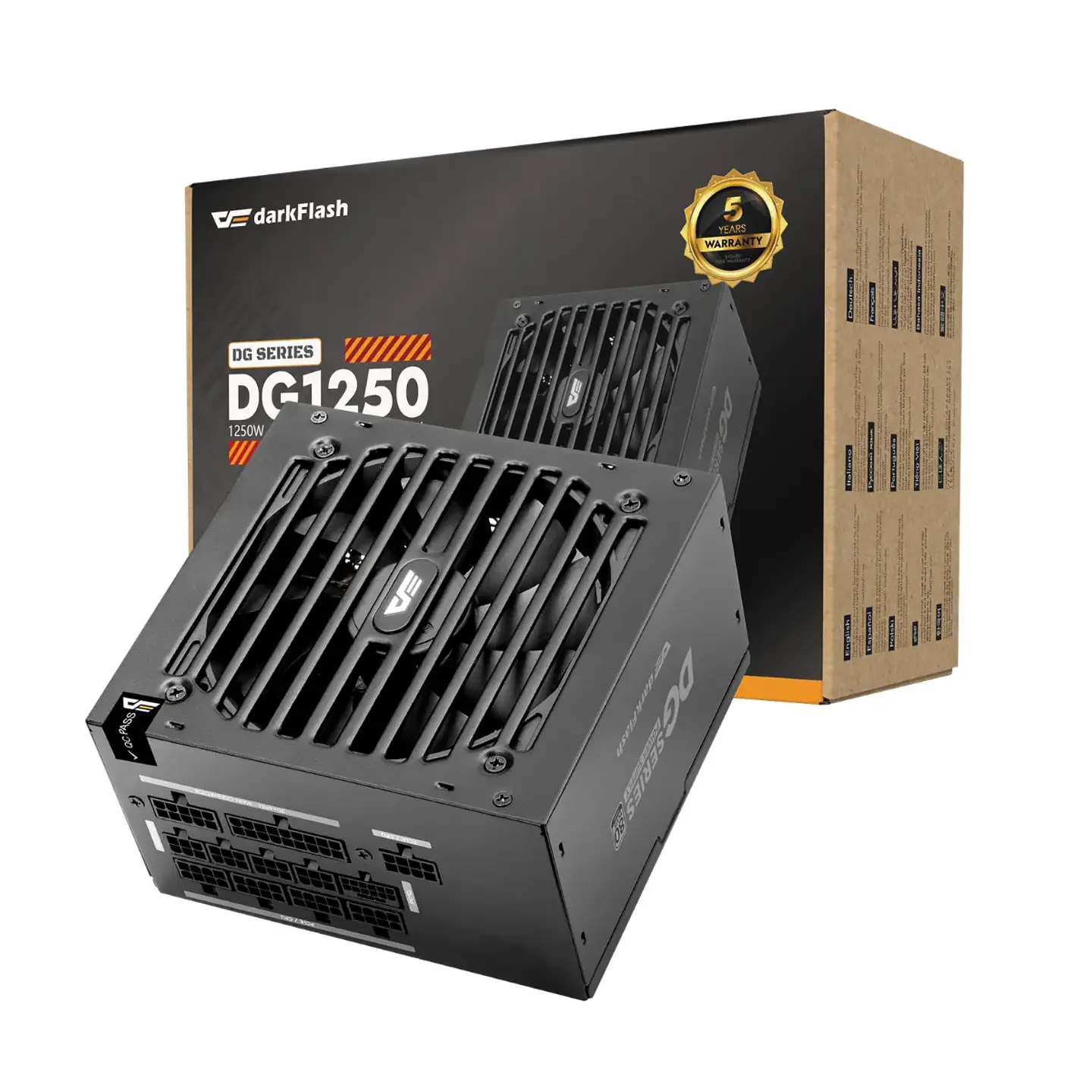 Fuente de Poder Darkflash DG1250 1250W 80+ Gold Full Modular ATX 1