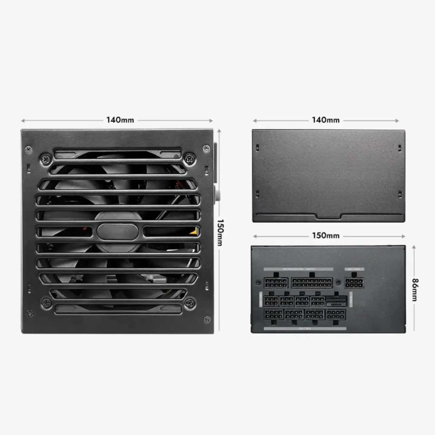 Fuente de Poder Darkflash DG1050 1050W 80+ Gold Full Modular ATX 8