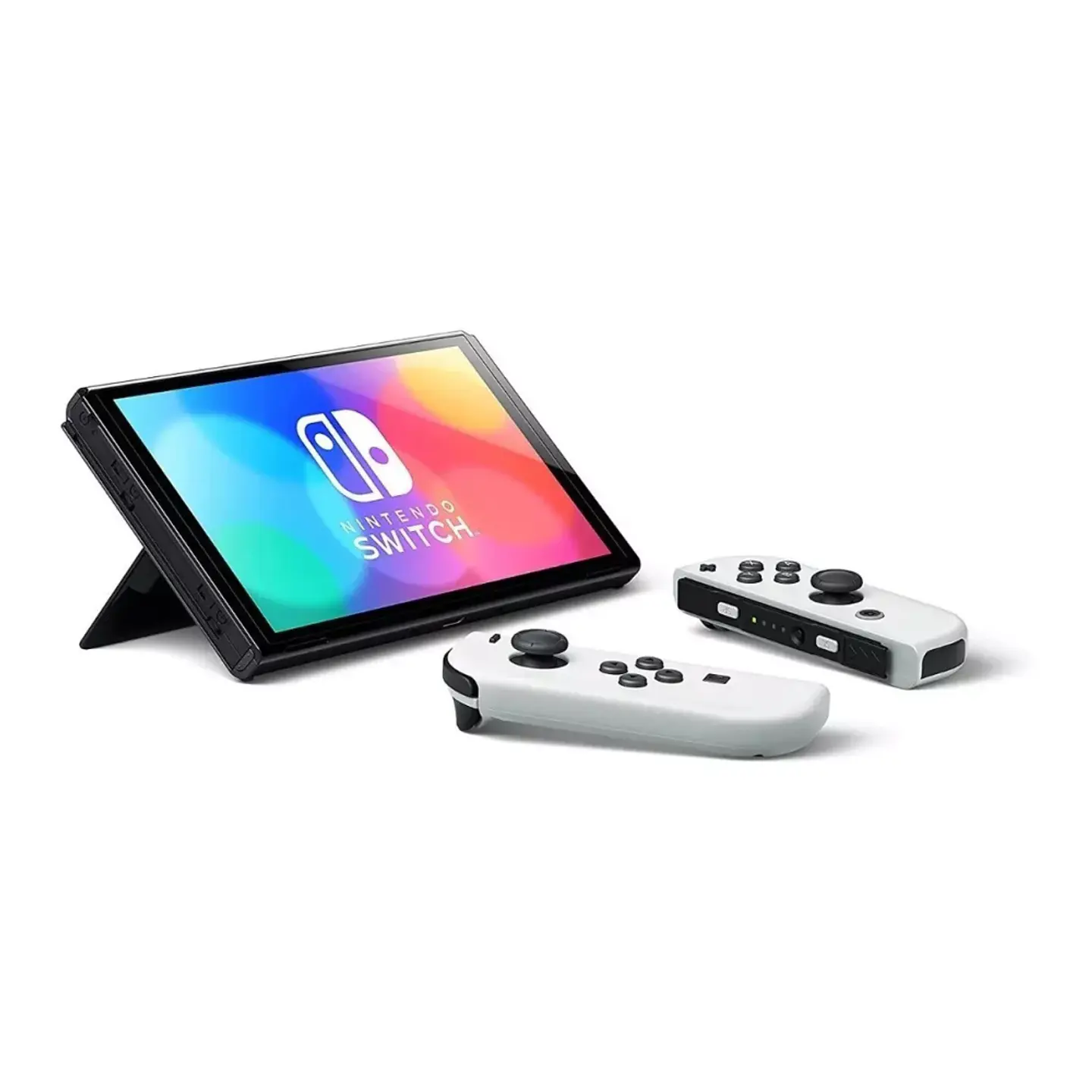 Nintendo Switch OLED 64GB Standard color blanco y negro con accesorios 6