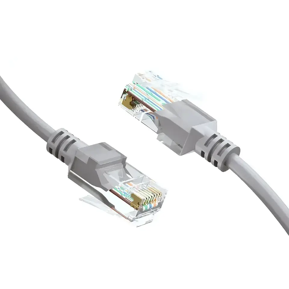 Cable de Red Patch Cord Cat6 25Mts CCA RJ-45 100Ohm Gris 1