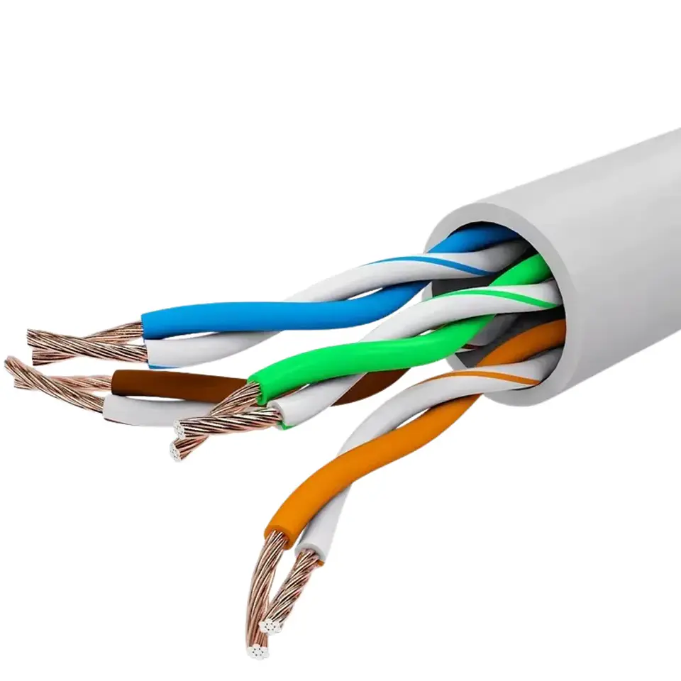 Cable de Red Patch Cord Cat6 25Mts CCA RJ-45 100Ohm Gris 2
