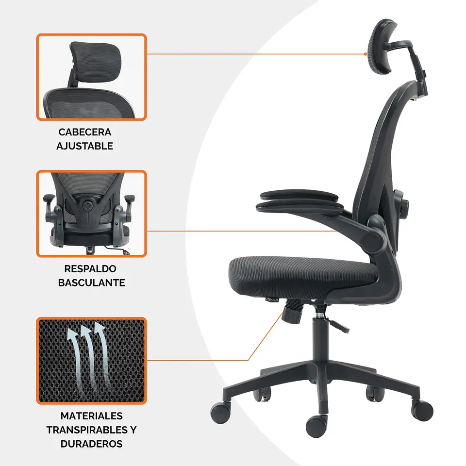 Silla Escritorio Vanto Balance Ergonómica Lumbar Ajustable NG 5