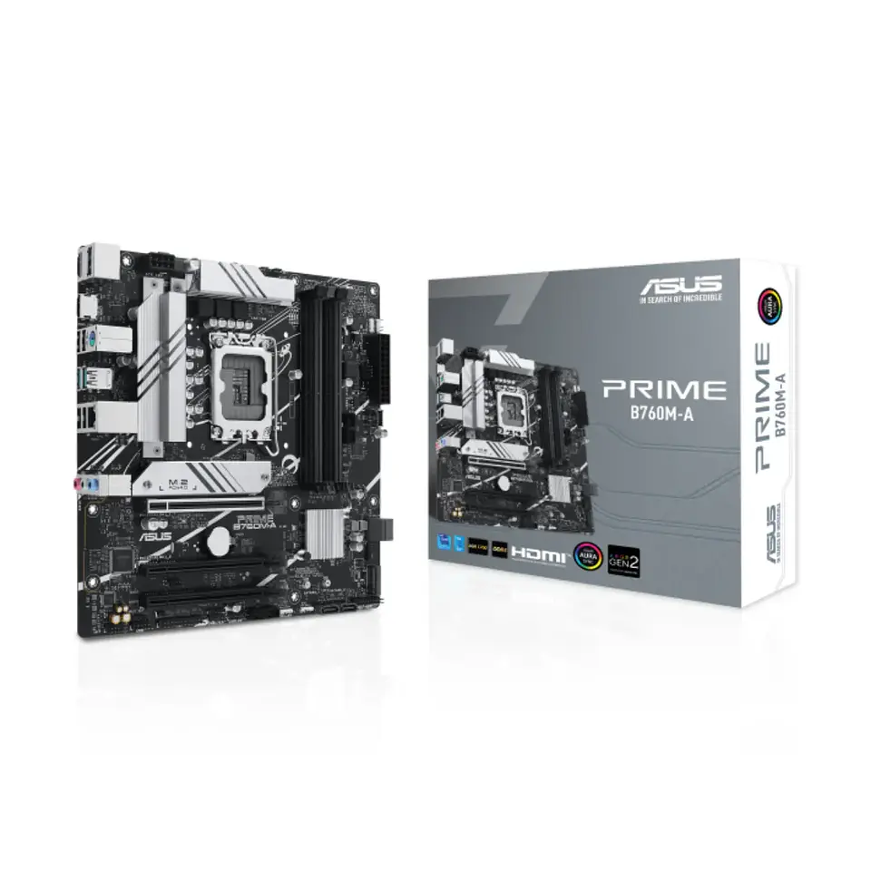 Placa Madre Asus Prime B760M-A, LGA 1700, DDR5, PciE-4, mATX 1