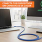 Cable Extensión USB 3.0 Macho a Hembra, 1.8 Mts Azul - Miniatura 2