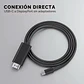 Cable USB Tipo C a DisplayPort 1.4 4K 60Hz 1.8 Mts Win/Mac - Miniatura 2