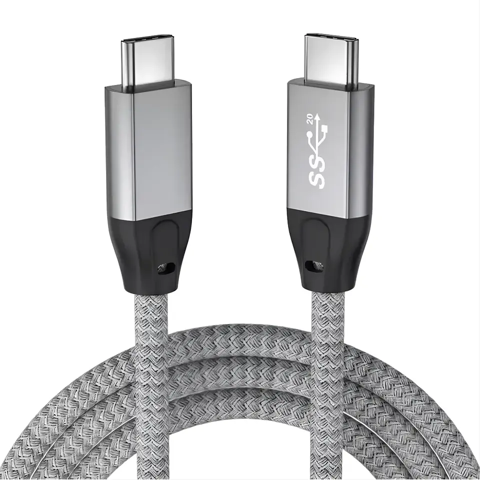 Cable Carga Rápida USB-C a USB-C, 100W, 20Gbps, 4K, 1.2Mts 2