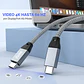 Cable Carga Rápida USB-C a USB-C, 100W, 20Gbps, 4K, 1.2Mts - Miniatura 4