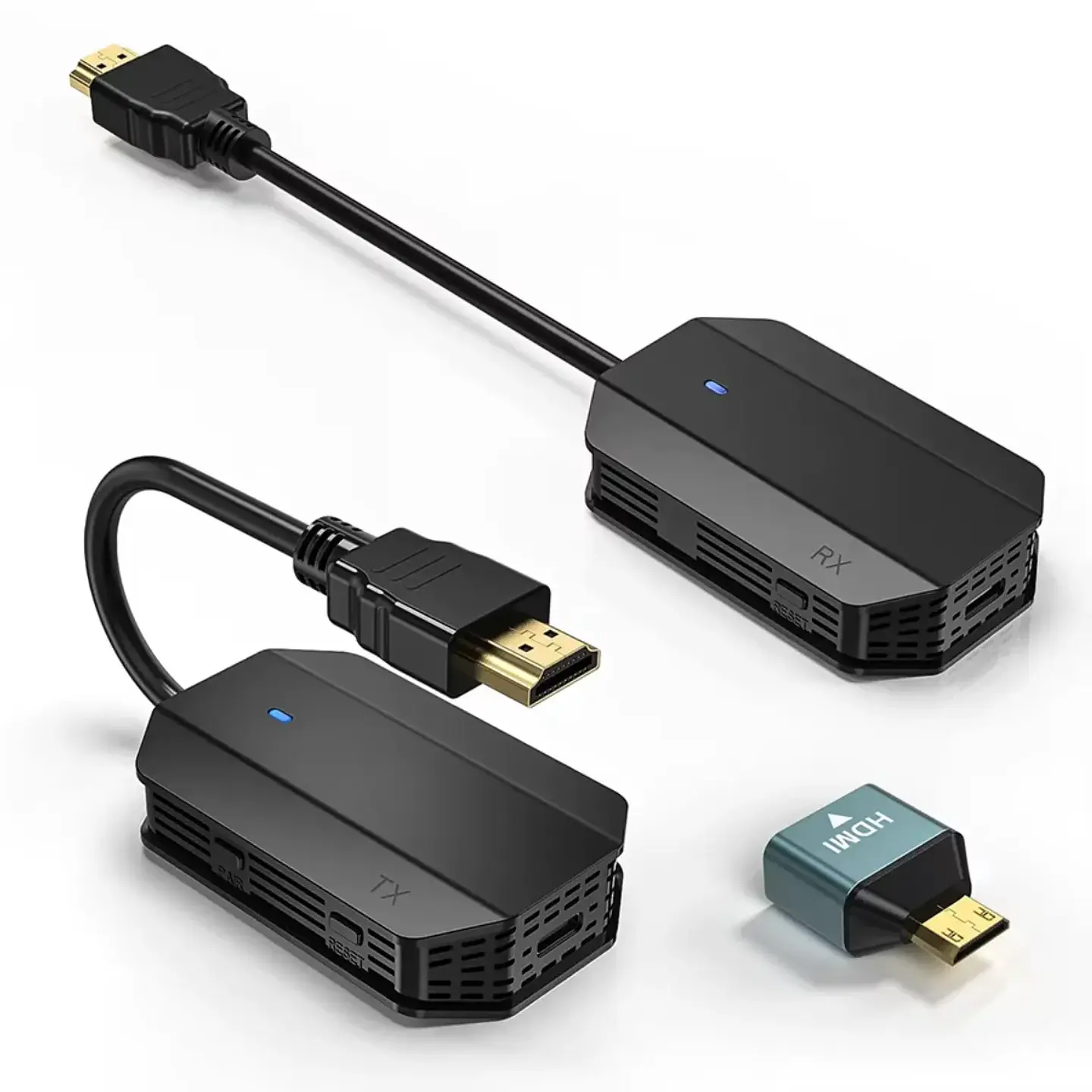 Adaptador Extensor Inalámbrico HDMI  FHD 60Hz 2.4/5Ghz 20mts 1