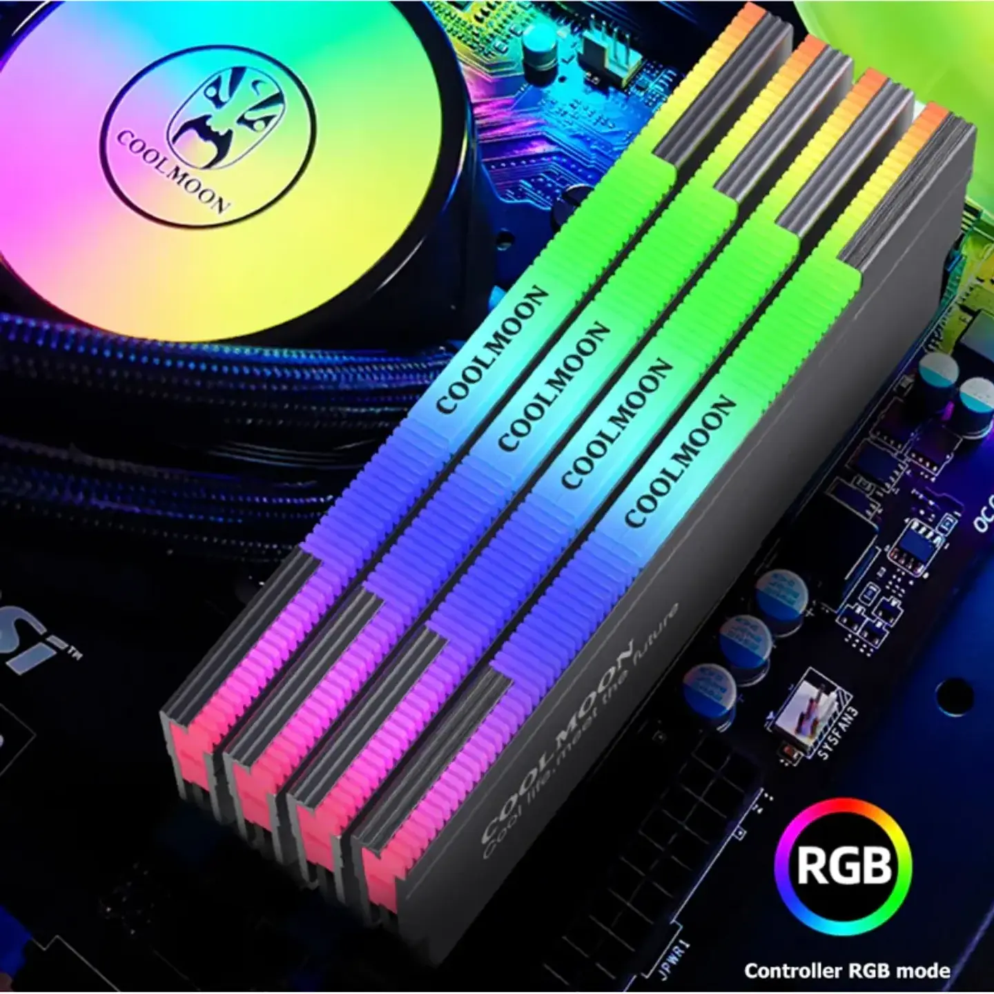 Disipador de Calor para Memoria Ram Coolmoon CM-RA1 ARGB 2